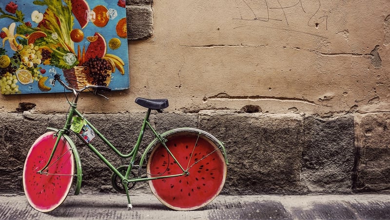 Cycling in rural area